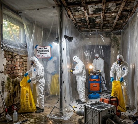 Schadstoffsanierung in Hamburg Bergedorf sichere Entfernung von Schadstoffen vor Abbrucharbeiten
