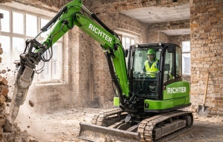 Abbrucharbeiten Hamburg Richter Bagger