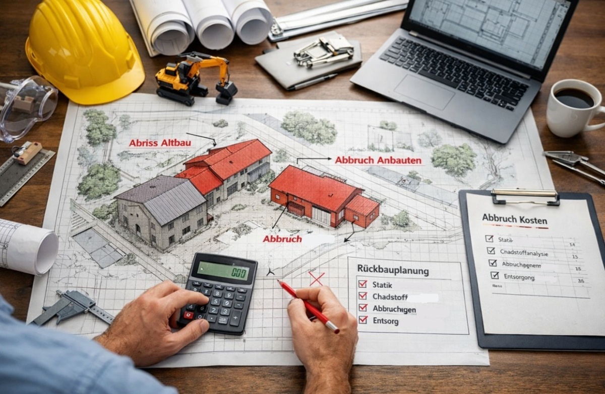 Abbruchplanung, LV Ausschreibung und Kostenschätzung