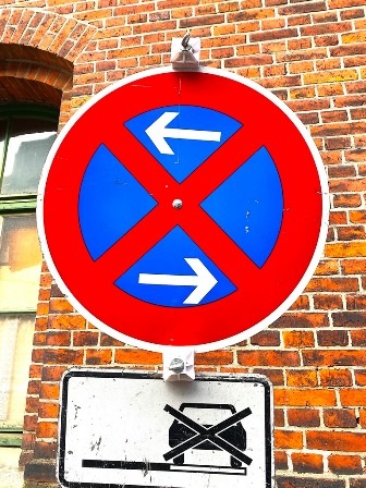 Halteverbotsschilder Baustelle Hamburg Abbruch