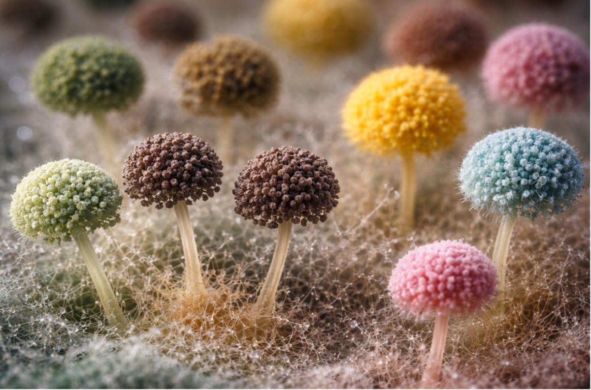 Schimmel verschiedene Farben Wand Hamburg Schadstoff