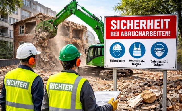 Sicherheit bei Abbrucharbeiten Schutz, Planung und Verantwortung auf der Baustelle